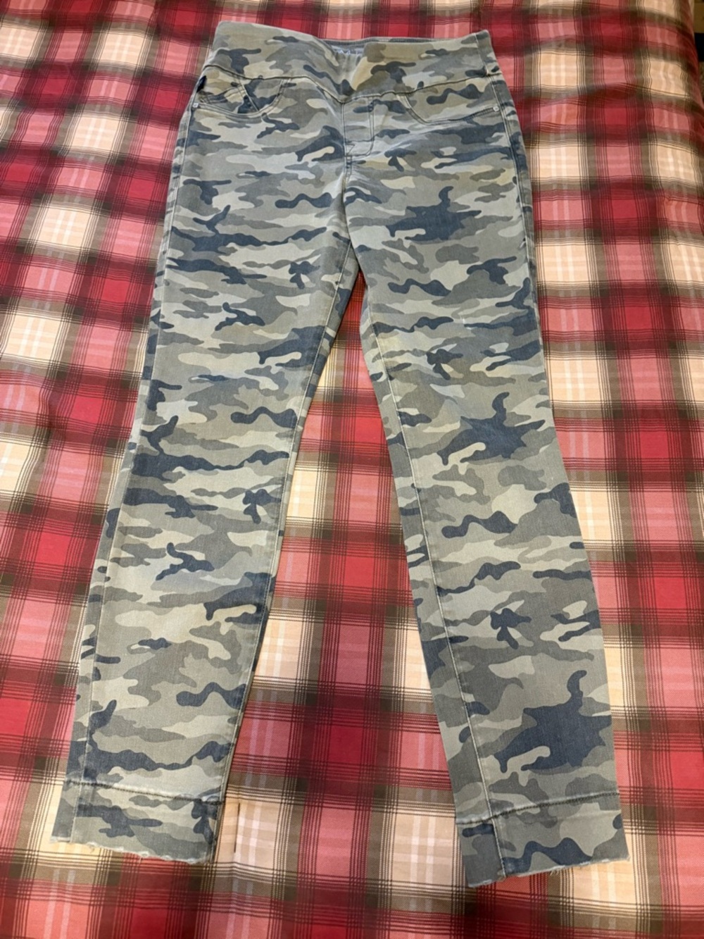 Rock & Republic Gray and Olive Camo Skinny Jeans